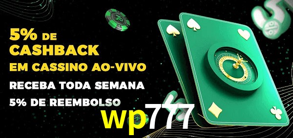 Promoções do cassino ao Vivo wp777